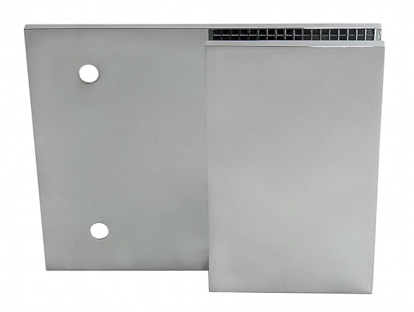 Winkelverbinder Glas-Wand 180°