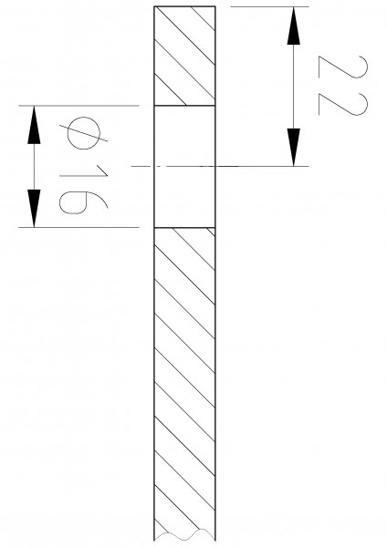 Winkelverbinder Glas-Wand 180°