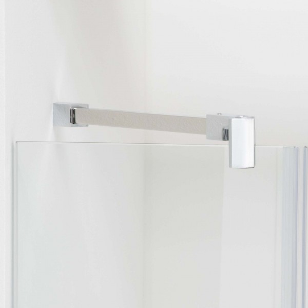 Fixum Stabilisationsstange Eckig, Glas-Wand, 45°