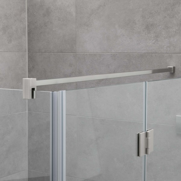 Fixum Stabilisationsstange Eckig, Glas-Wand